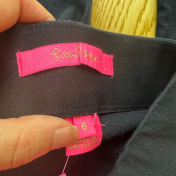 Lily Pulitzer MERRIN High-Rise BI-STRETCH PANT Pull On NAVY - 6 - Picture 13 of 14